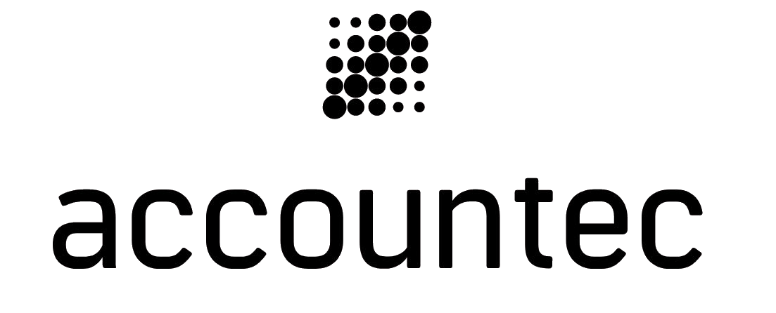 Accountec logo frilagd svart